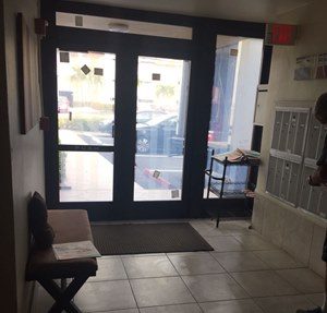 commercial sliding door